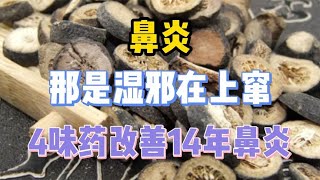 鼻炎，那是湿邪在上窜！4味药改善14年鼻炎