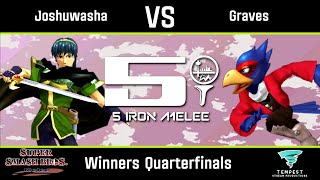 Joshuwasha (Marth) vs Graves (Falco) - Melee Winners Quarterfinals -  Five Iron Melee 24