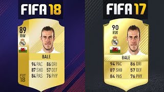 FIFA 18 OFFICIAL RATINGS VS FIFA 17 RATINGS (COMPARISON) FIFA 18 OFFICIAL 20-11 PLAYERS RATINGS