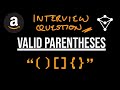 Valid Parentheses - LeetCode 20 - JavaScript