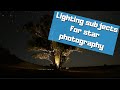 How to light subjects for star photography