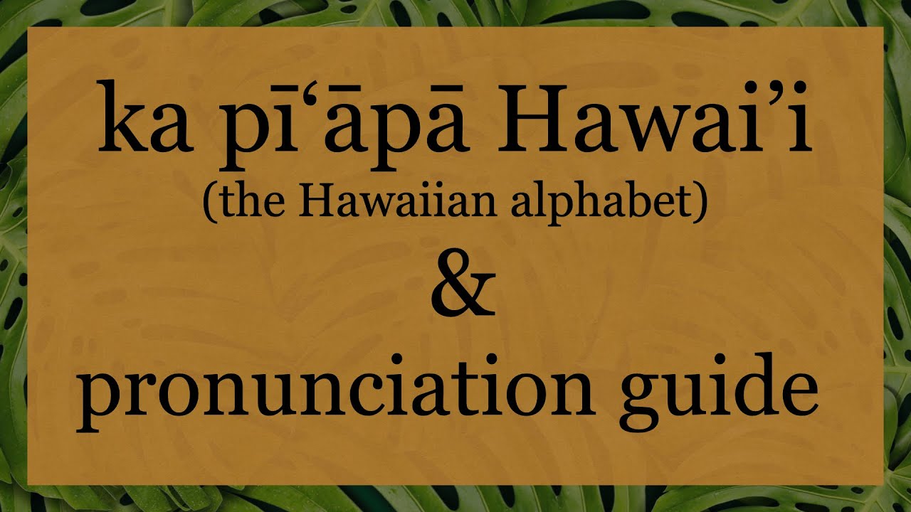 Hawaiian Language Structure