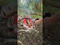 Blackening the Pathfinder Grayl Nesting Cup in the Campfire