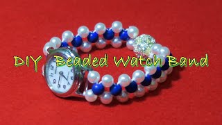 DIY Beaded Watch Band/ビーズブレスレットウォッチ【#32】