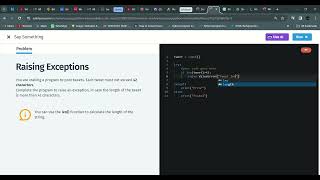 28 Raising Exceptions | Python Intermediate | Sololearn