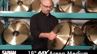 SABIAN AAX Arena Medium Marching Cymbal Pairs 18 in.