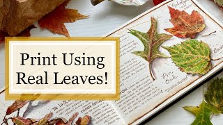 How to Print and Paint Realistic Leaves - Nature Journal