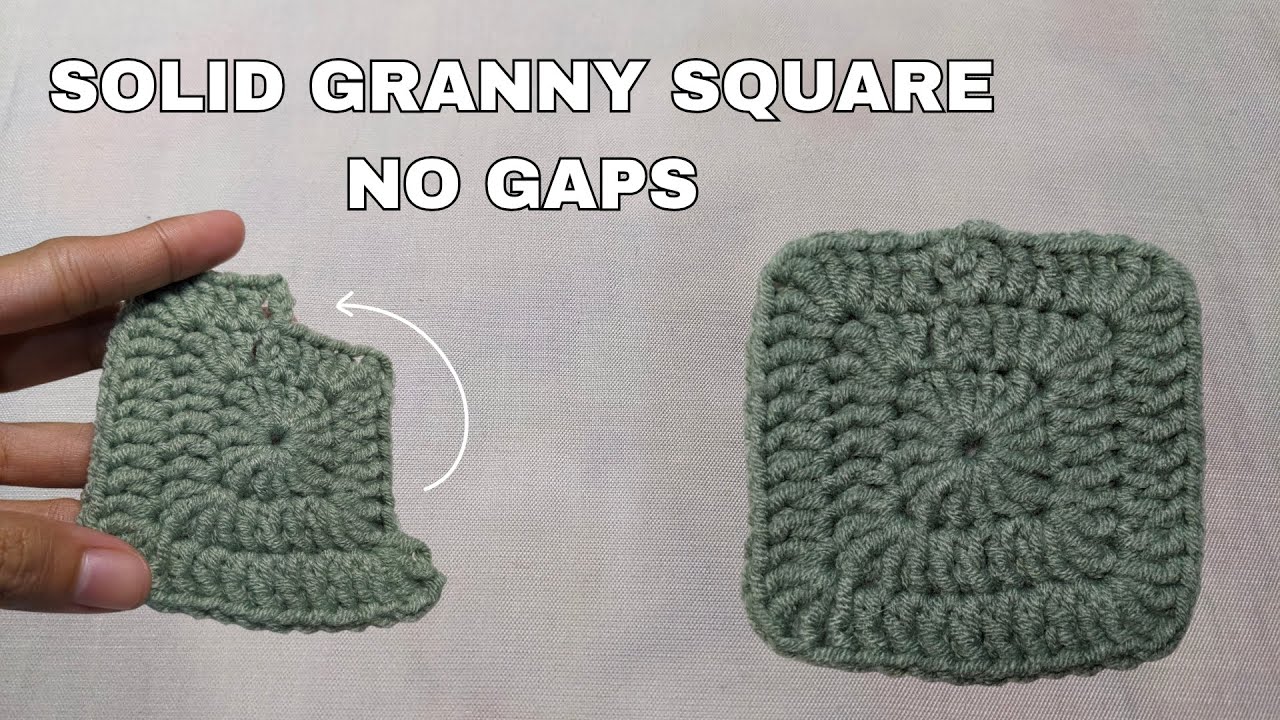 How To Crochet A Granny Square No Gaps Easy Crochet Tutorial Youtube