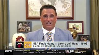 Stephen A  on the Lakers beat Heat 116-98 in Game 1 NBA Finals to lead series