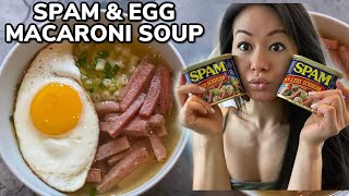 🍳 Spam and Egg Macaroni Soup Recipe (A Hong Kong Style Breakfast) 午餐肉通粉  | RACK OF LAM