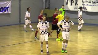 PP-70-Ruutupaidat 1-2 (1-0) Futsal-Liiga 21.2.2016 maalikooste