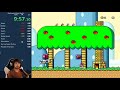 backwards mario world 100% former world record 13 35