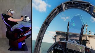 YAW3 Motion Simulator - DCS World Carrier Landing #dcs #vrgaming #flight #combat #flightsim