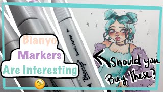 CHEAPER brush markers than Ohuhu? //.55 cents // Bianyo product review