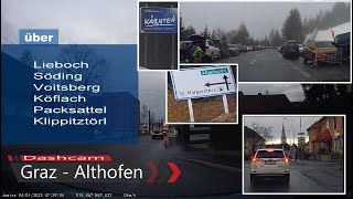 Dashcam GRAZ   Voitsberg   Köflach Pack   Klippitztörl   ALTHOFEN