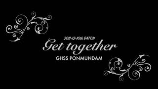 GHSS ponmundam school Gettogether ..batch of 2011-12 SSLC