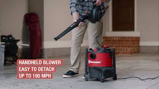 6 Gallon Wet Dry Vac with Detachable Blower | Vacmaster | Product Video | 9/8 Central