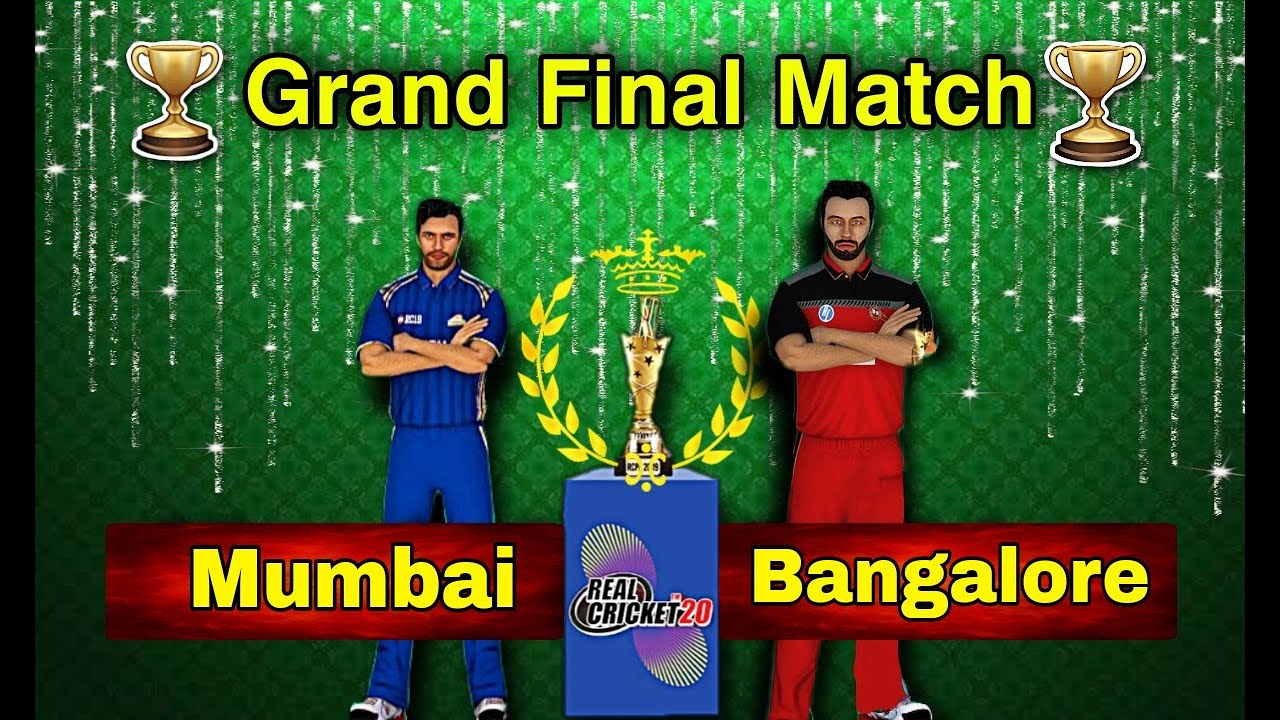 Mumbai Vs Bangalore Final Live Match || Real Cricket 3D Live Match ...