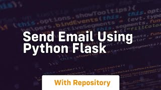 send email using python flask