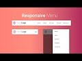 Simple responsive sliding menu navigation using html, css, jquery