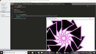Python Turtle Graphics Triangle Wheel