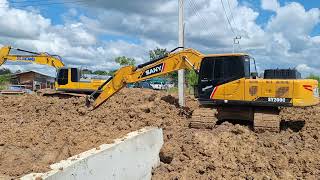 รีวิวรถขุดแพคคู่จากแดนมังกร SANY SY200C VS XCMG XE215C ใครจัดกว่ากัน excavators