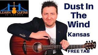 Dust In The Wind - Fingerstyle Guitar Lesson - Drue James - Kansas