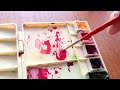 red spider lilies watercolor tutorial