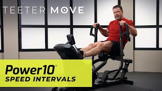 25 Min Speed Intervals | Power10 Elliptical Rower | Teeter Move