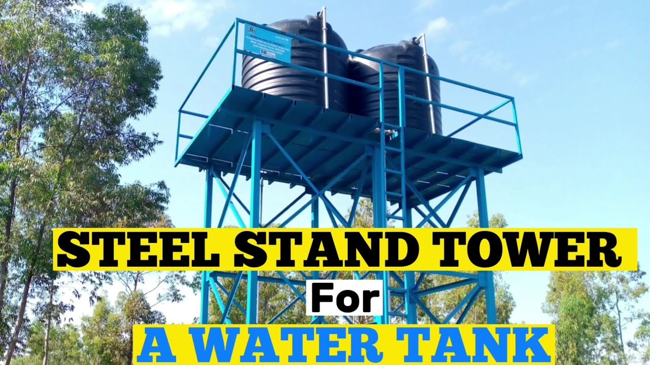 Water Tank Stand 3d Cad Model Library Grabcad 59 Off