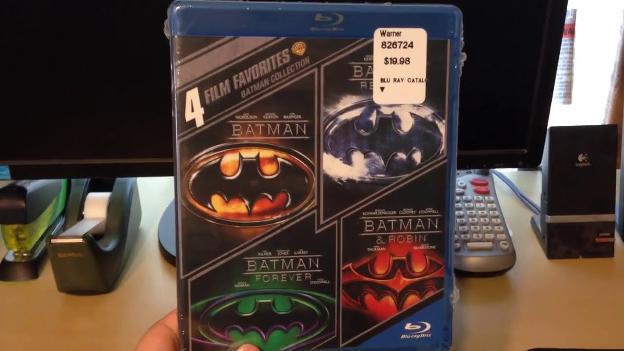 4-Film Favorites - Batman Collection Blu Ray Unboxing - YouTube