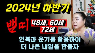 2024년 10월,11월,12월 뱀띠 48세, 60세, 72세 운세 분석! 용군TV 강화별상 일월당