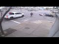 raw video security camera captures motorcycle crash in rochester