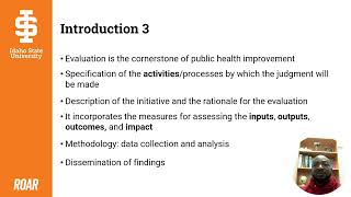 An Introduction to Health Program Planning and Evaluation