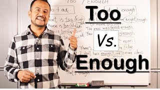 Cómo Usar TOO & ENOUGH en INGLES (Fácil Explicación)