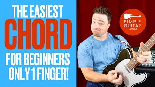 Guitar Chords for Beginners with 1 Finger - How to Play 12 chords with ONE FINGER