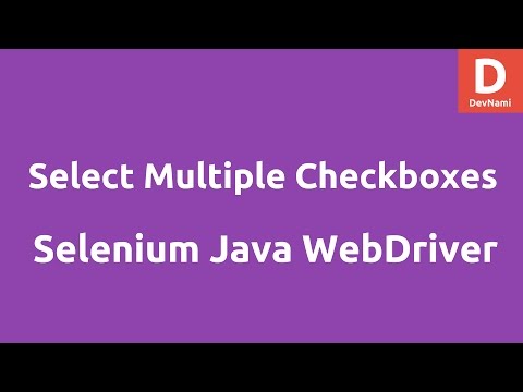 Select Multiple Checkboxes using Selenium Java Select Multiple Checkboxes using Selenium Java