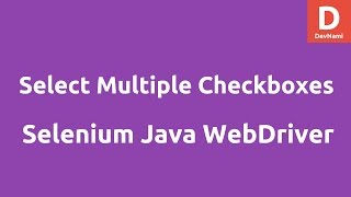 Select Multiple Checkboxes using Selenium Java