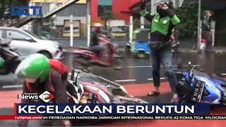 Jalan Licin Akibat Tumpahan Oli, Sejumlah Pengendara Motor Terjatuh - SIP 31/03