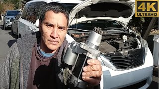 How To Replace Starter Motor On Toyota Sienna, Complete Remove And Replacement Job