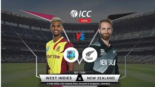 1st T20 | NZ  vs  WI - New Zealand tour of West Indies 2022 *** LiVE ***