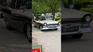 1957 Ford Fairlane 500 Classic Car Drive By Engine Sound Easy Rodders Car Show 2024