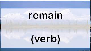 374 remain verb