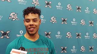 Donovan Houle Postgame - |Barracuda vs Eagles| AHL| 1.5.25