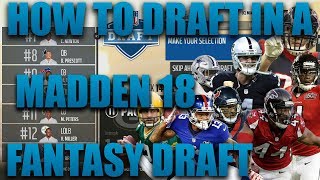How To Draft In A Fantasy Draft Franchise! Madden 18 Fantasy Draft Franchise Tutorial!
