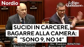 Suicidi in carcere, scontro Nordio-Azione: Sono 9, No, sono 14. La bagarre alla camera