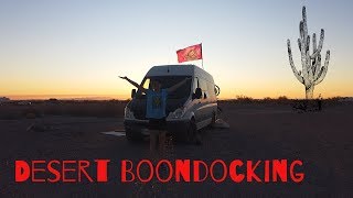 Camping at Yuma, AZ - Van Life