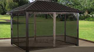 Product Introduction: Sojag Genova Hardtop Gazebo (10ft. x 12ft.)