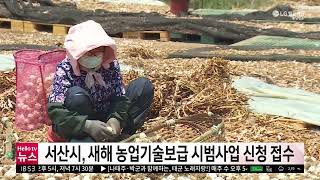 충남방송뉴스-서산시, 새해 농업기술보급 시범사업 신청 접수(2024.01.04)