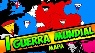 I GUERRA MUNDIAL 💥 Mapa y explicación (1914-1918)